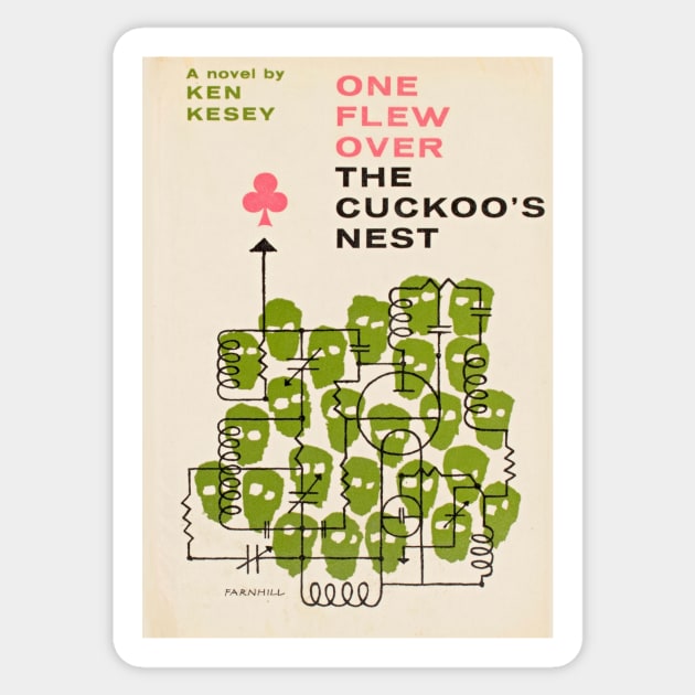 One Flew Over the Cuckoo's Nest by Ken Kesey Sticker by booksnbobs